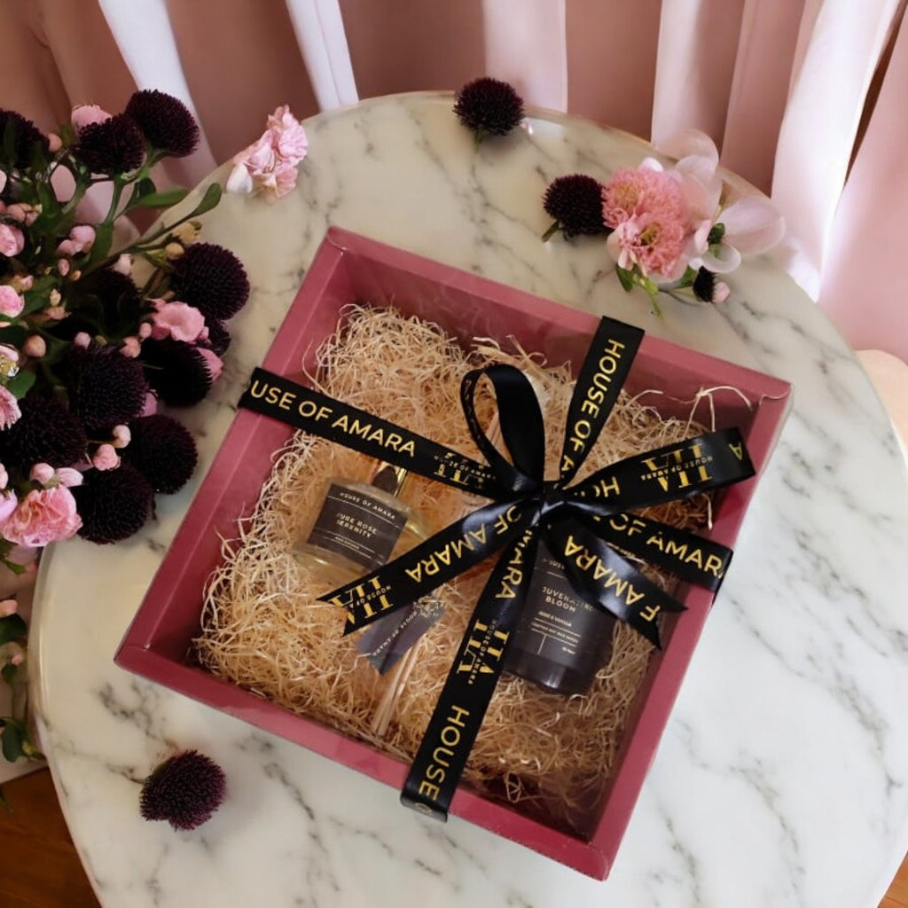 Luxe Sanctuary – Premium Reed Diffuser & Candle Gift Set