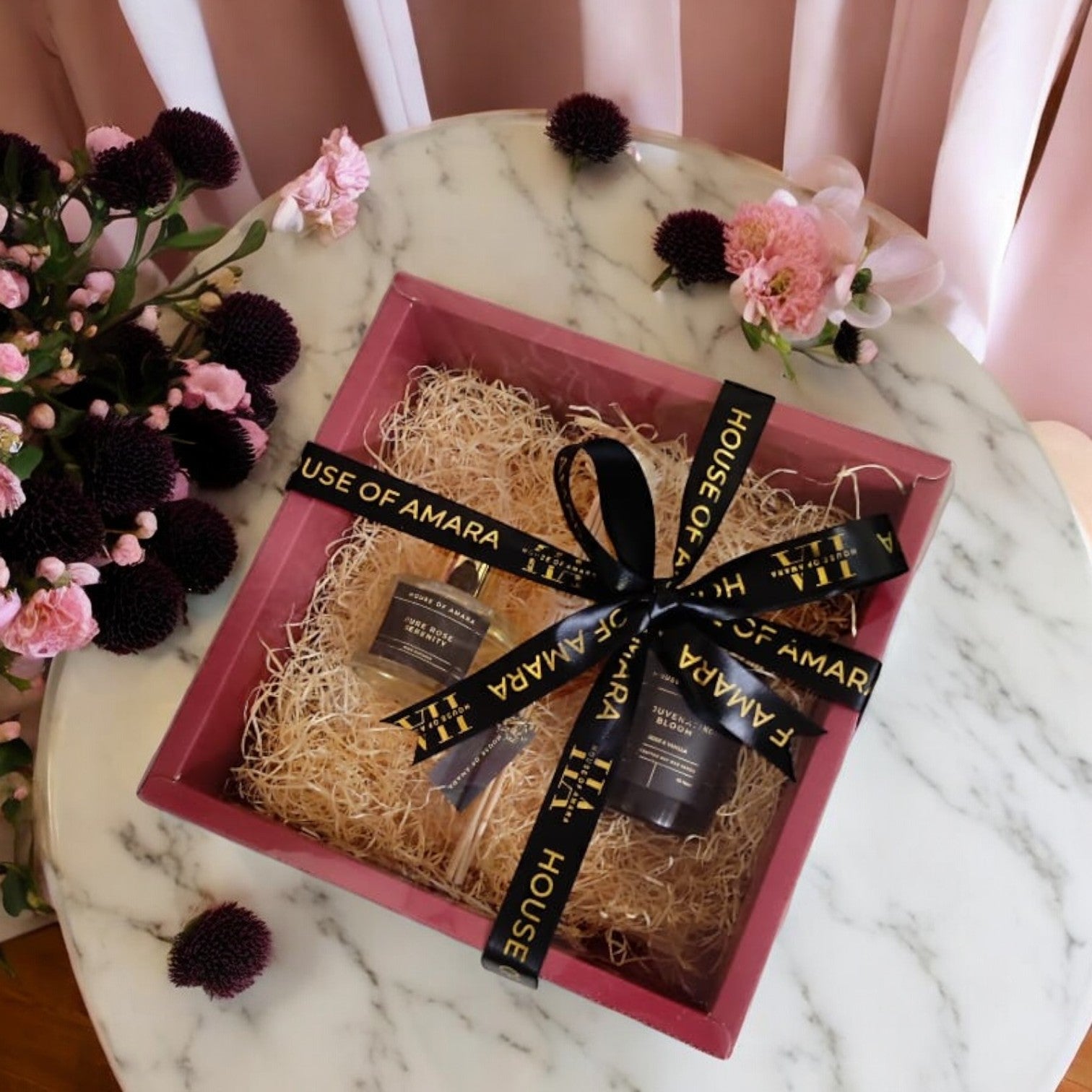 Luxe Sanctuary – Premium Reed Diffuser & Candle Gift Set