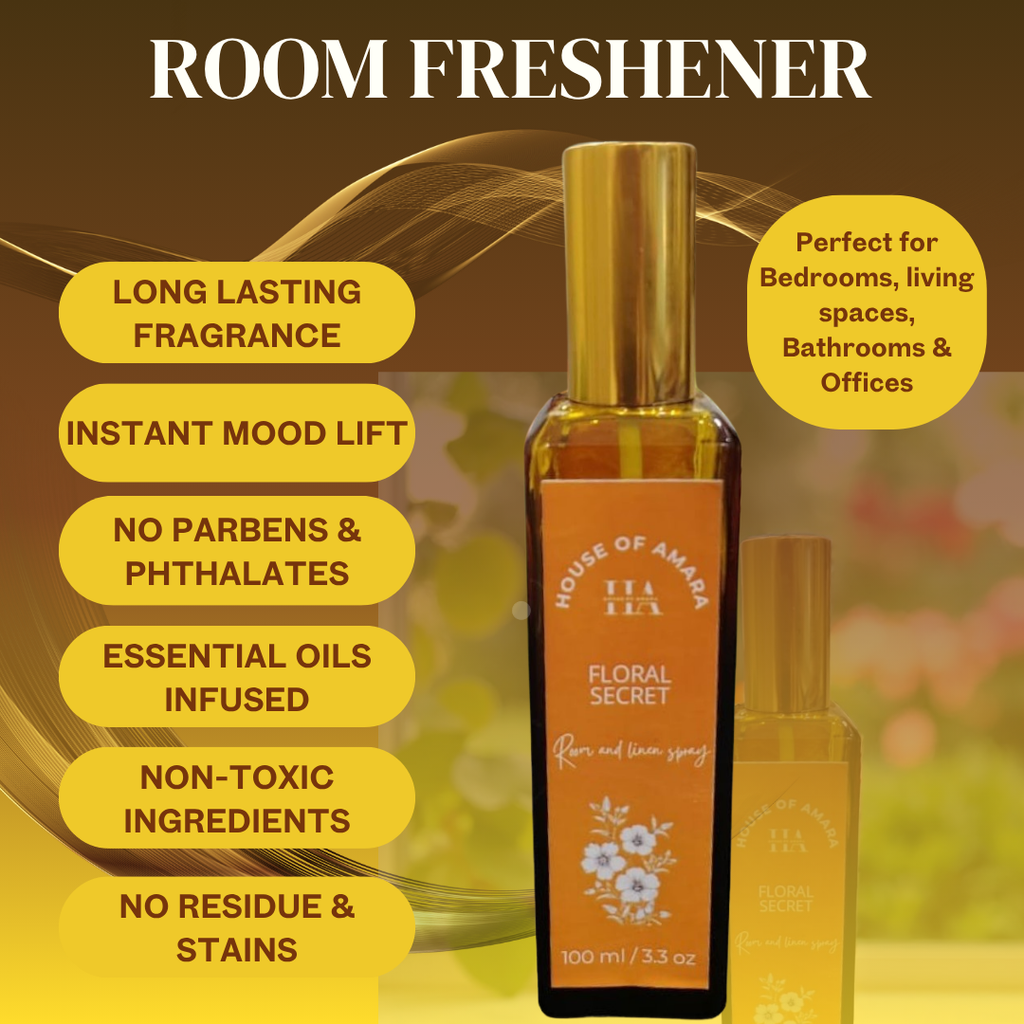 Floral Secret Room & Linen Spray – Elegant Floral Home Fragrance