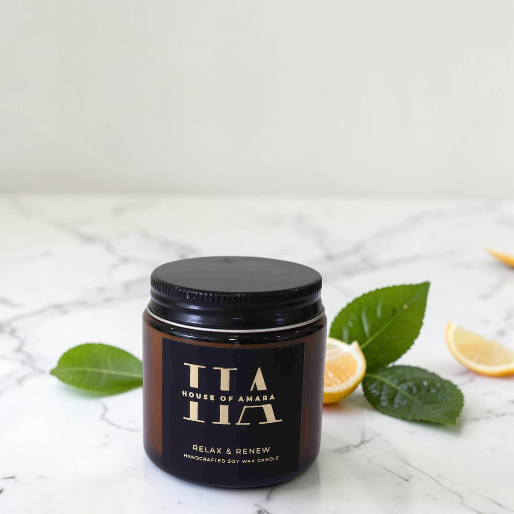 Relax Renew Lemongrass Eucalyptus Travel Candle