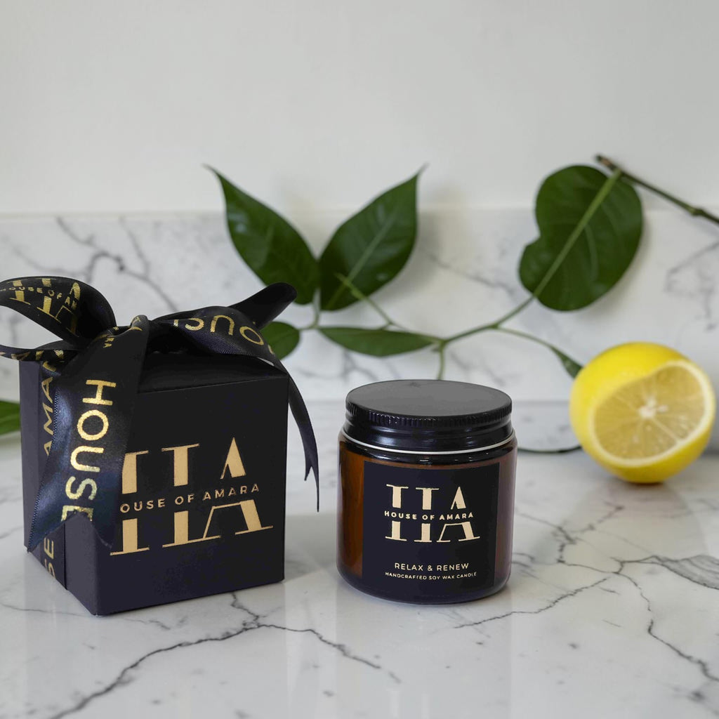 Relax Renew Lemongrass Eucalyptus Travel Candle