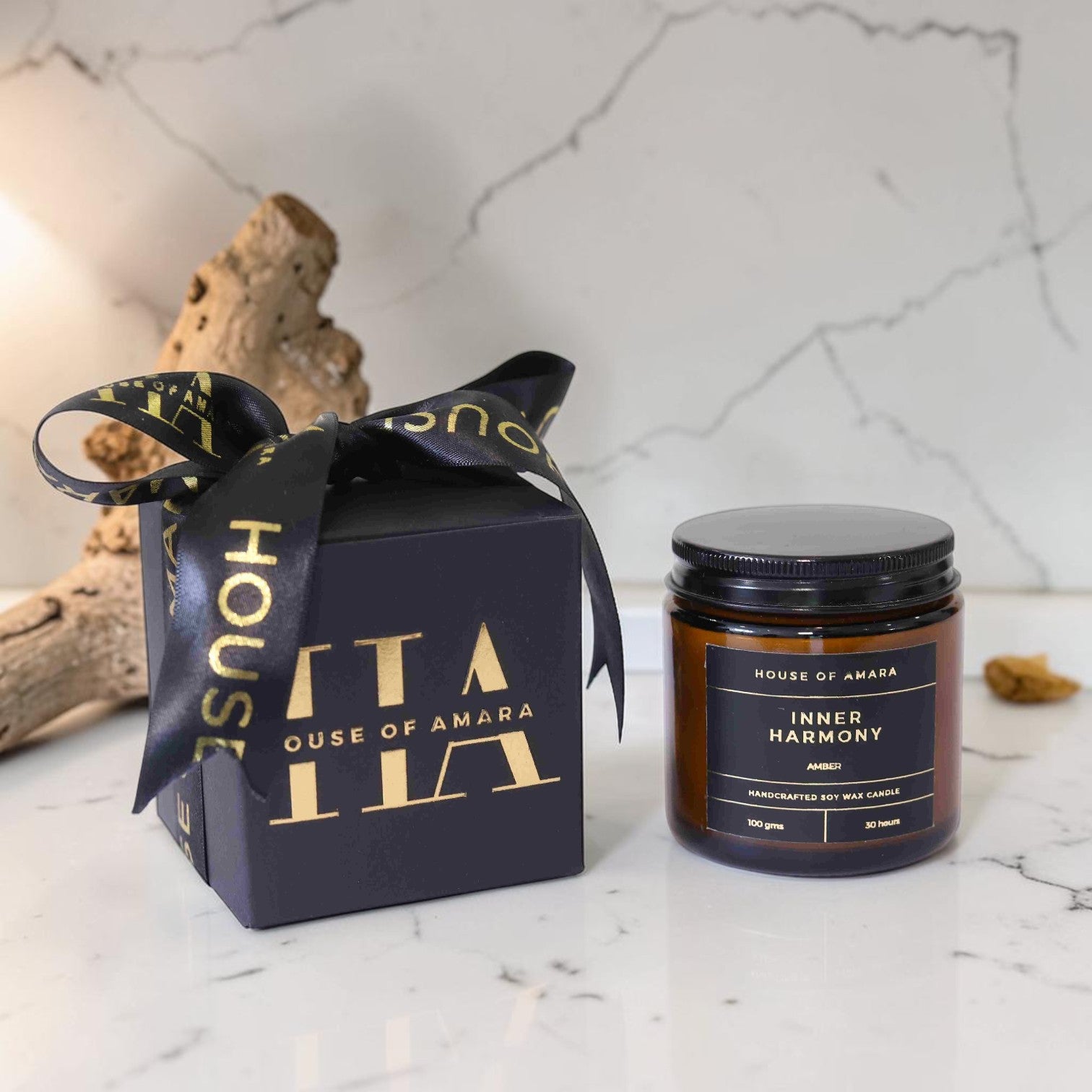 Inner Harmony Amber Sandalwood Travel Candle