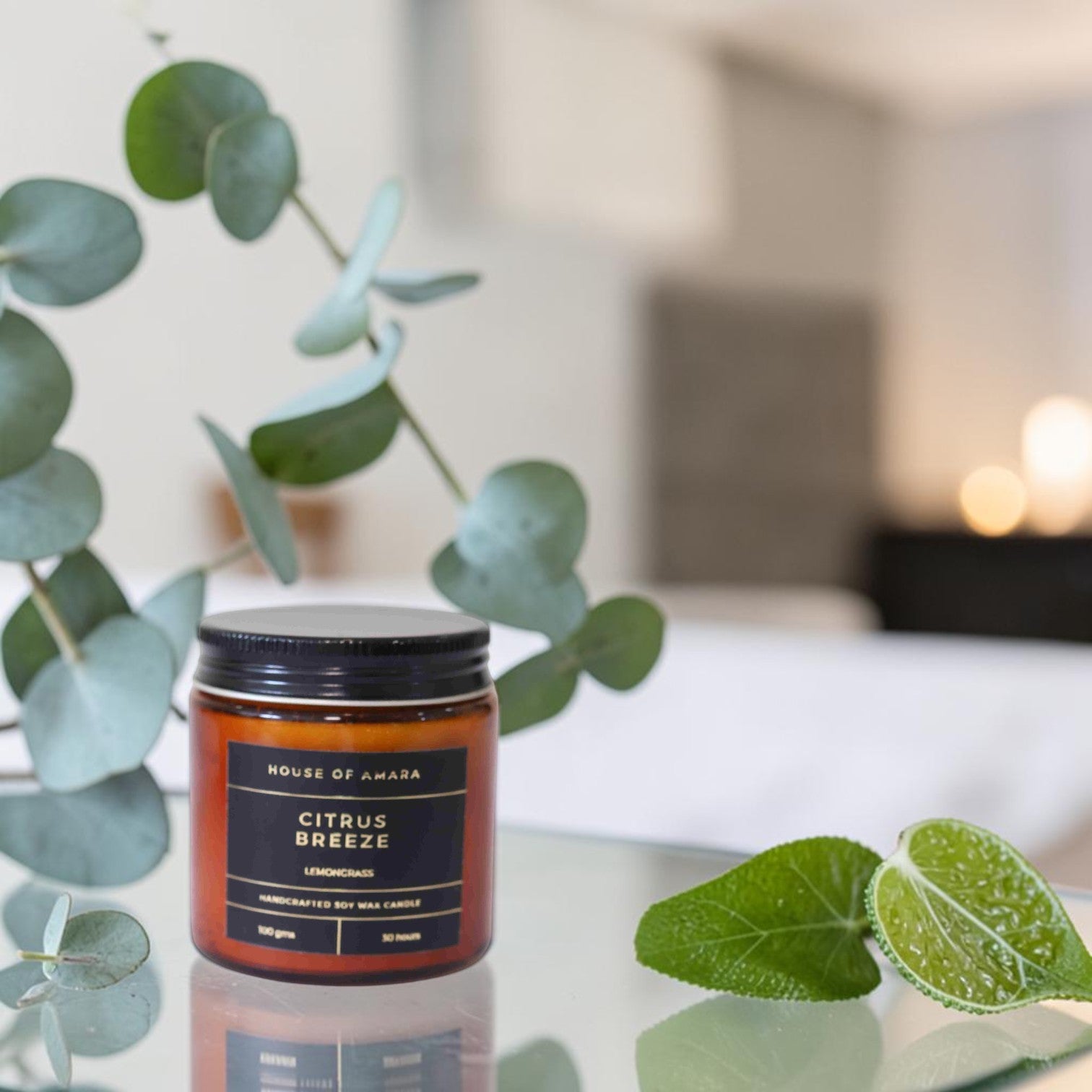 Citrus Breeze Eucalyptus Kaffir Lime Candle