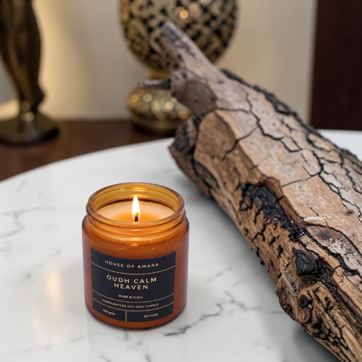 Oudh Heaven Luxurious Oudh Travel Candle