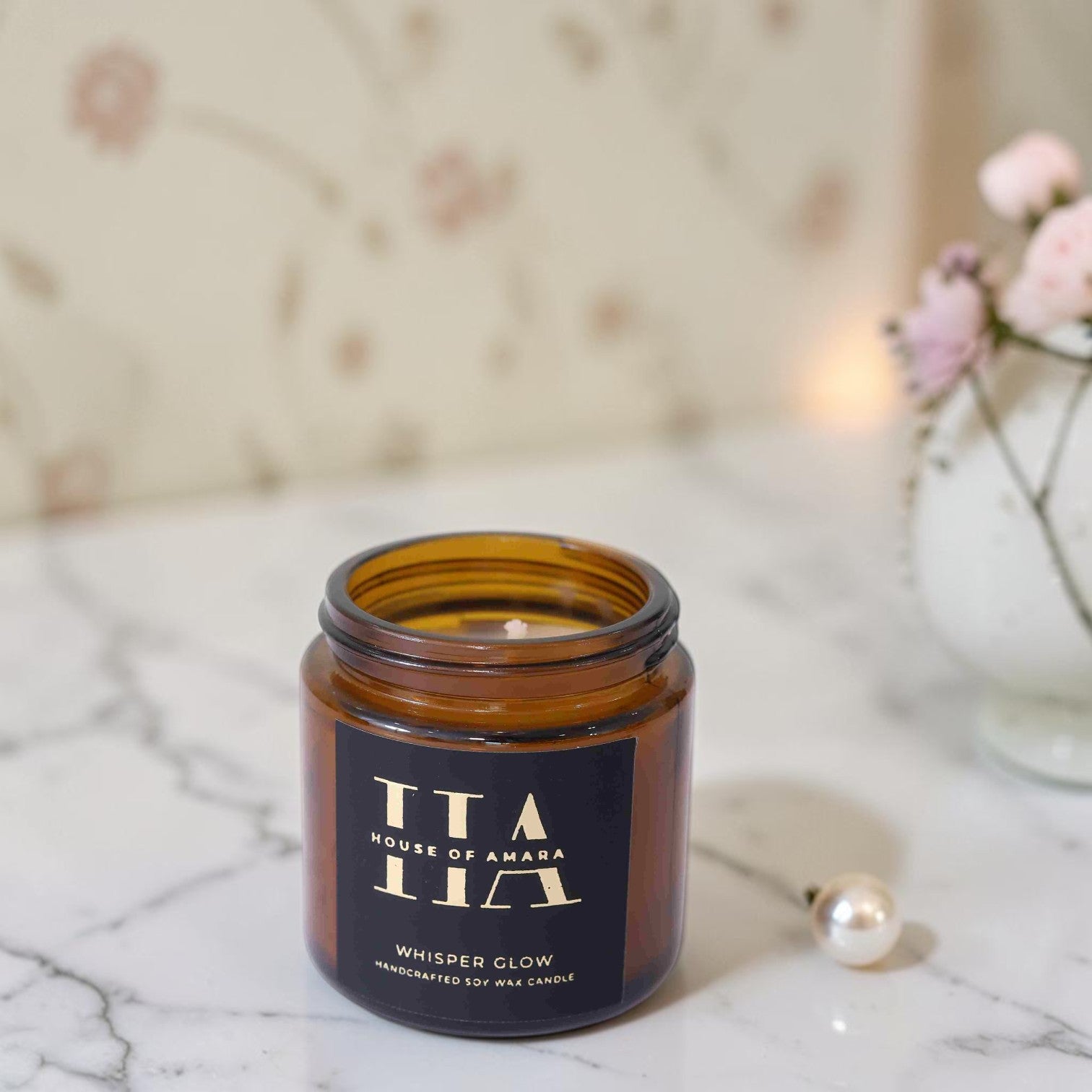 Whisper Glow – Soft Floral Scented Candle (100g and 200g) Main image