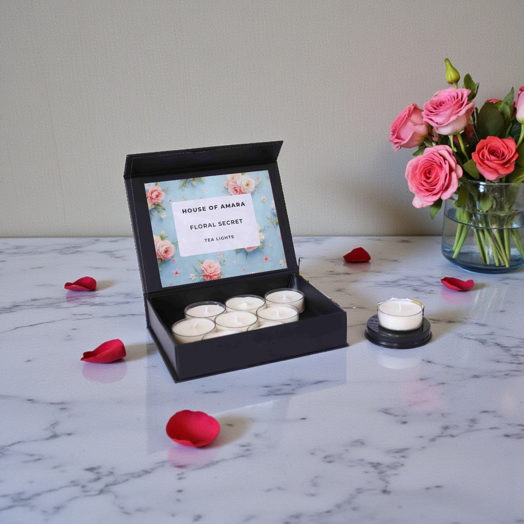 Floral Secret Tea Light Candles