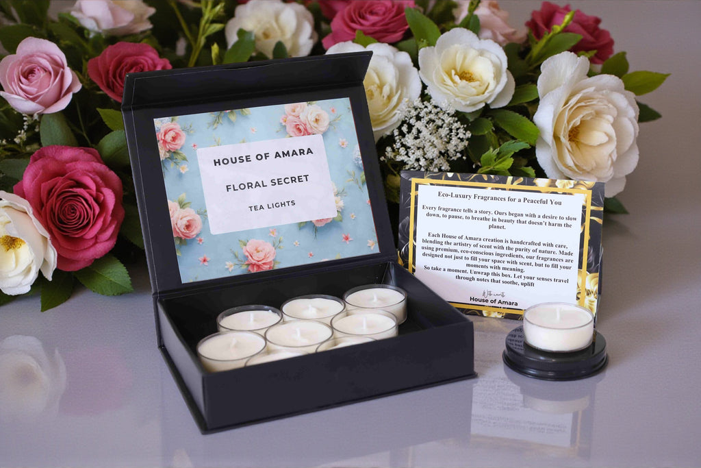 Floral Secret Tea Light Candles