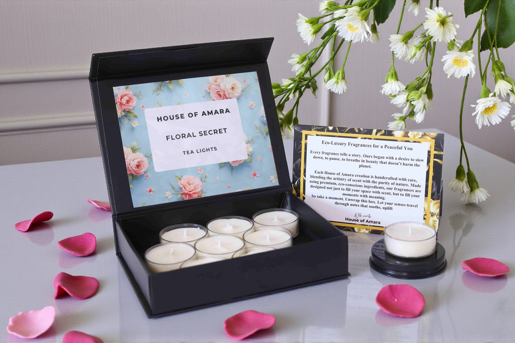 Floral Secret Tea Light Candles