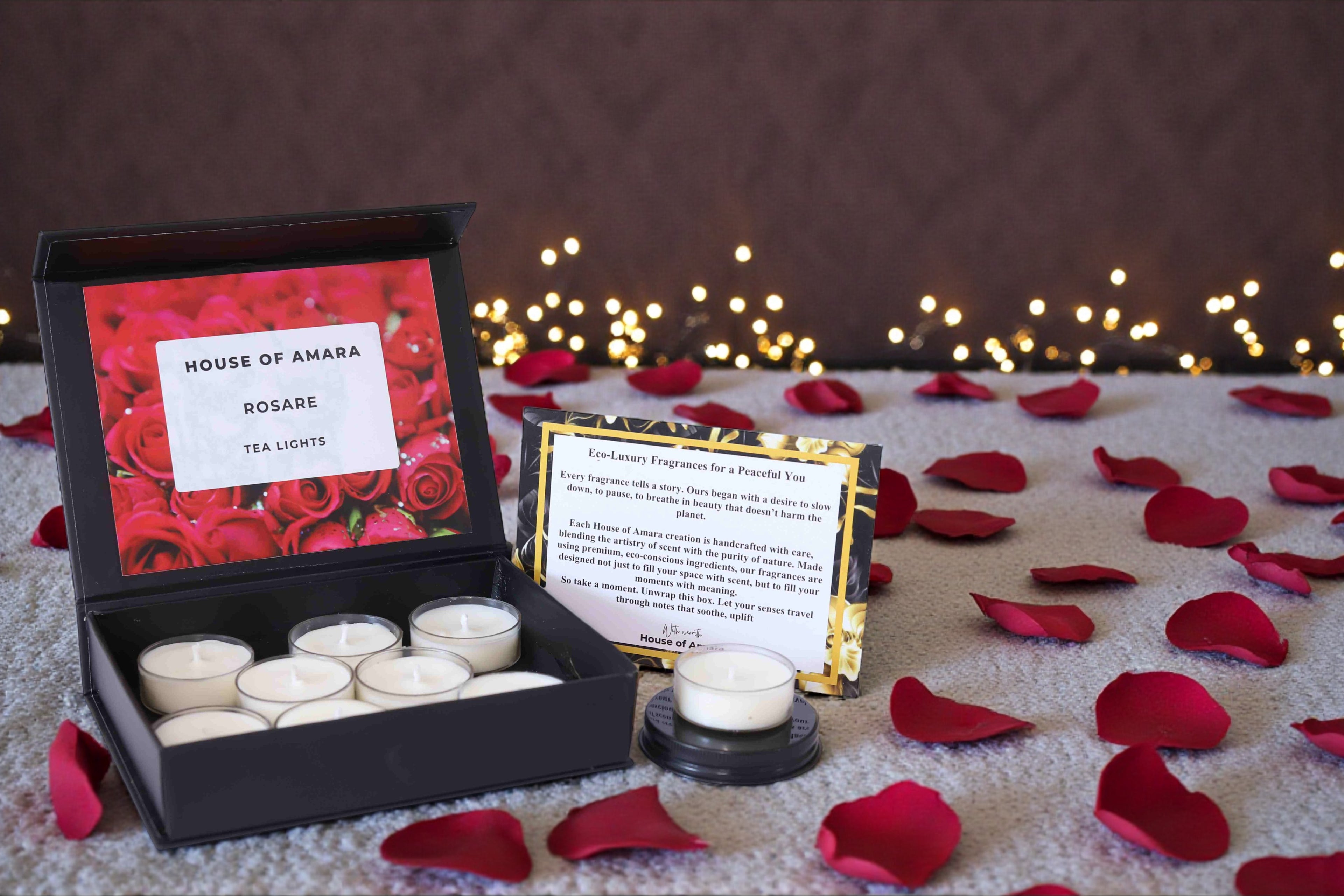 Rosare – Rose & Vanilla Tea Light Candles