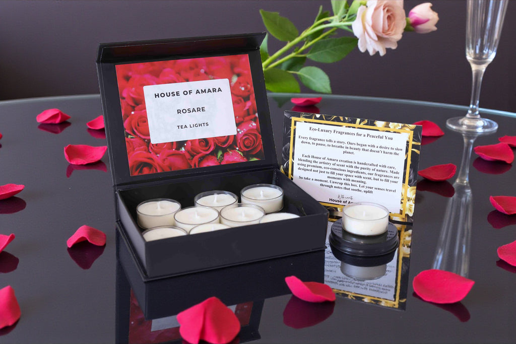 Rosare – Rose & Vanilla Tea Light Candles