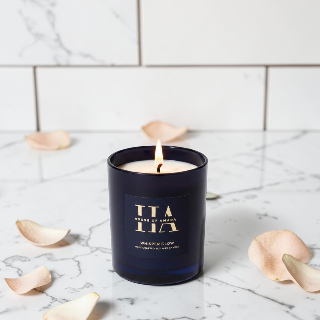 Whisper Glow – Soft Floral Scented Candle (100g and 200g)
