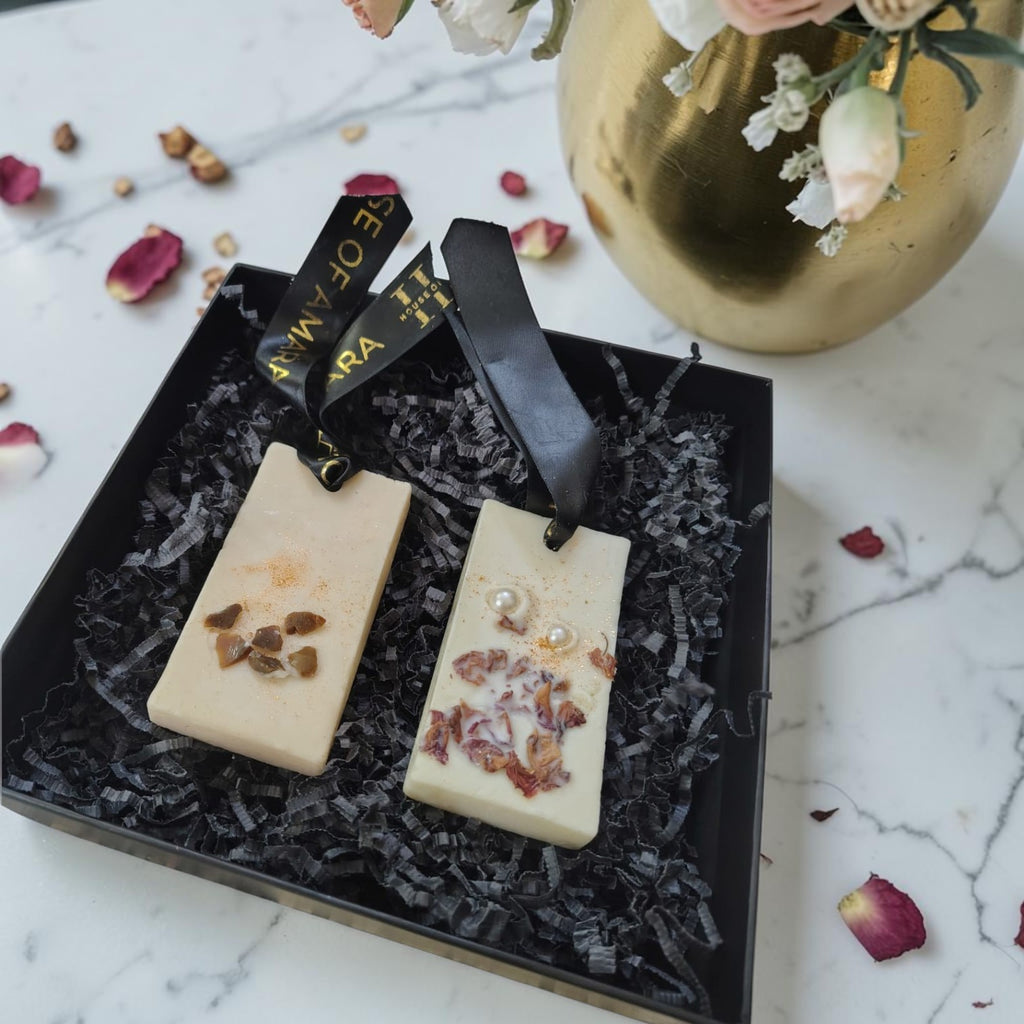Closet Harmony Luxury Wardrobe Fragrance Set | Rose & Oudh Wax Bars
