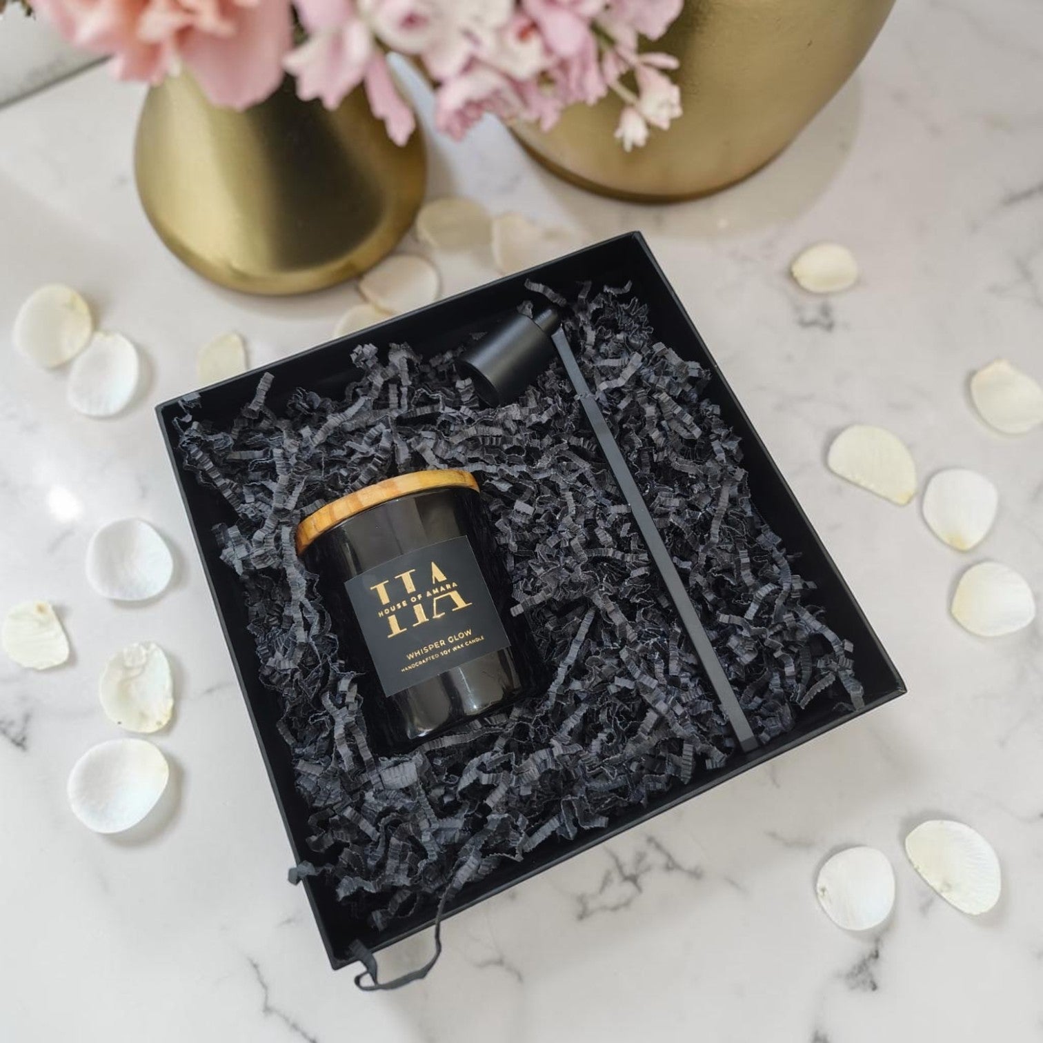 Evening Ritual Luxury Gift Hamper | Scented Candle & Candle Snuffer Set