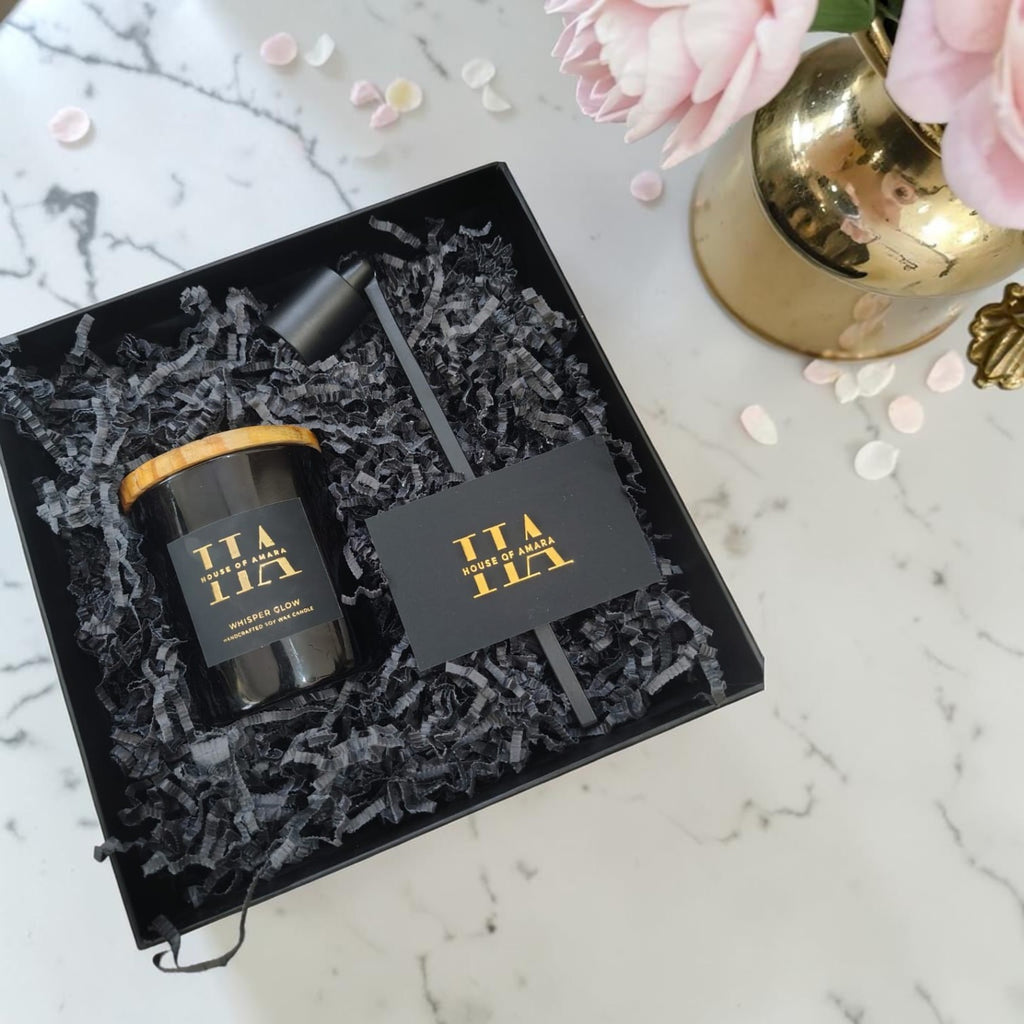 Evening Ritual Luxury Gift Hamper | Scented Candle & Candle Snuffer Set